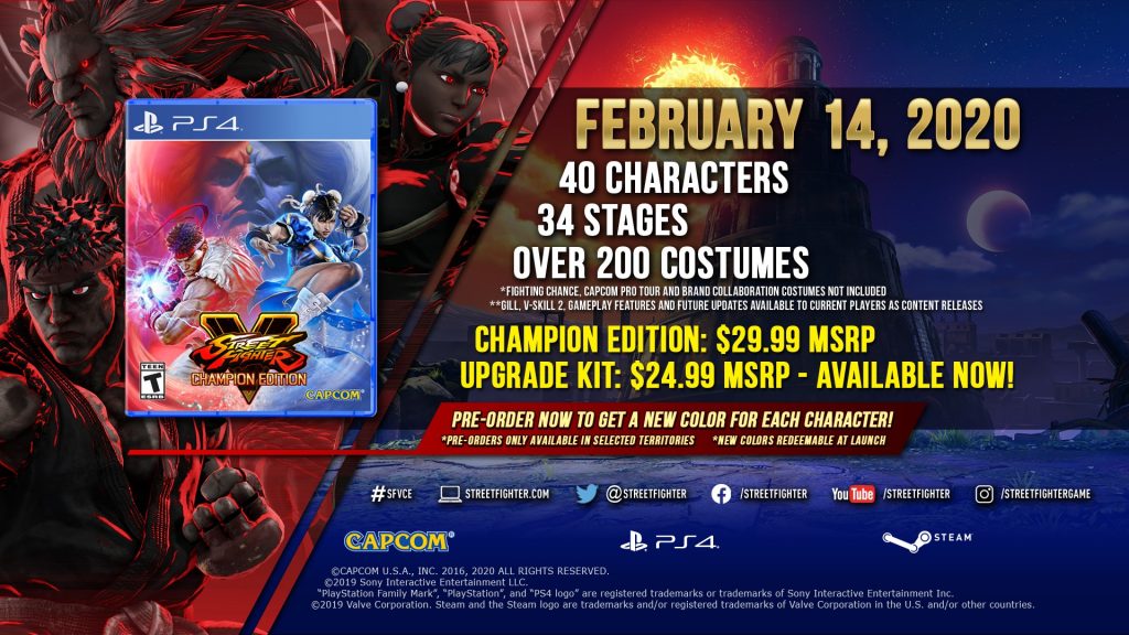 Fighter V: Champion Edition Date, Price, and More Announced • The Mako Reactor