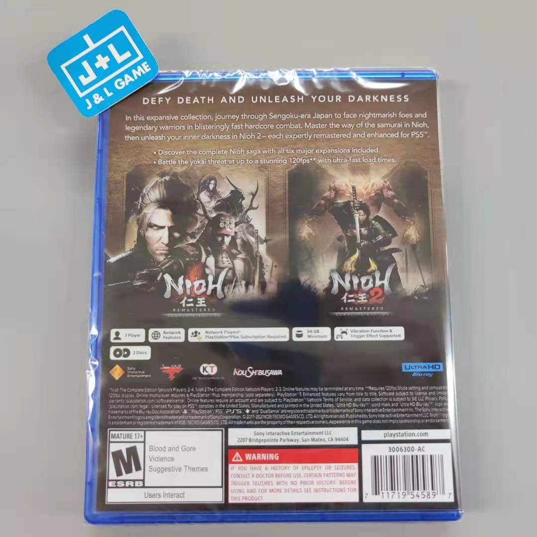 Nioh Collection Ps5 Physical Release Includes Two Discs For Nioh Remastered And Nioh 2