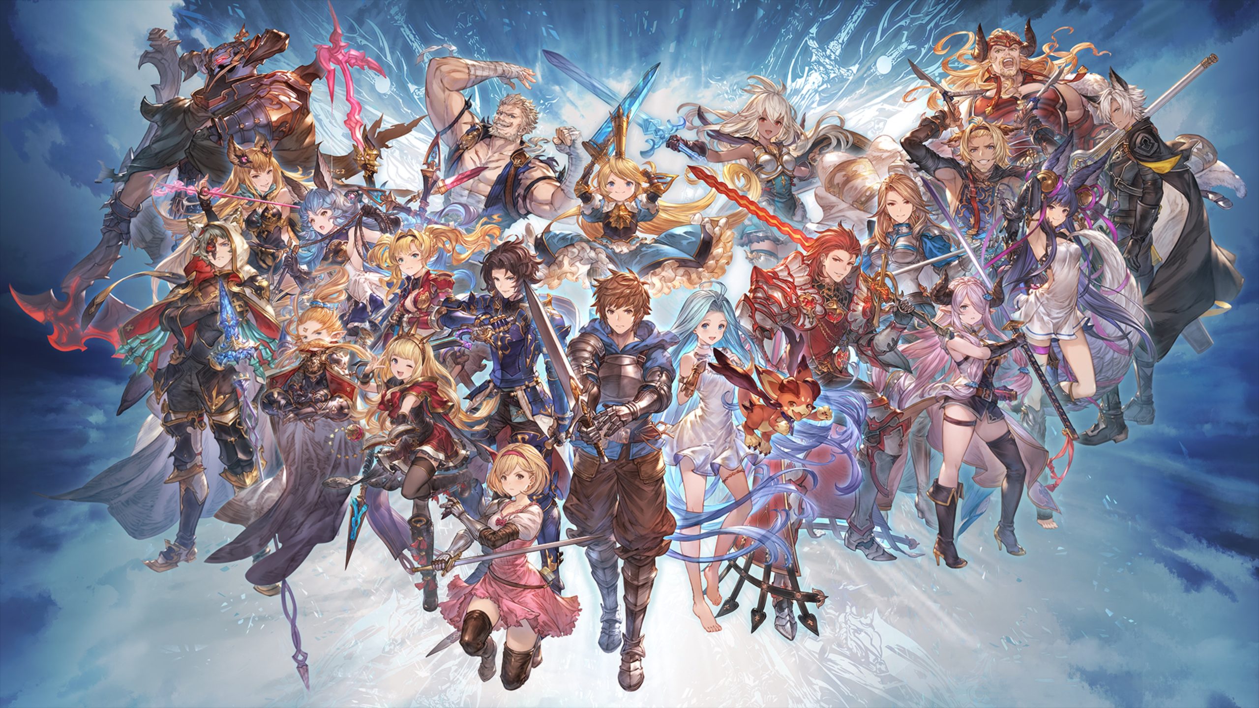 Which characters are Japan using in Granblue Fantasy Versus? Who