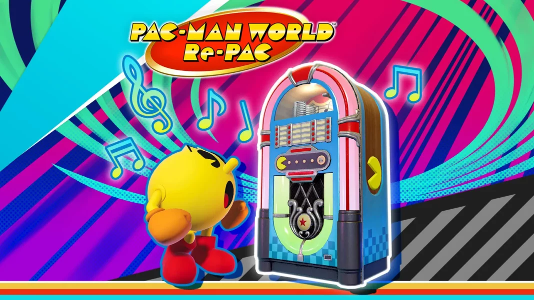Pac-Man World Re-Pac Jukebox paid DLC and Chrome Noir Chogokin Skin