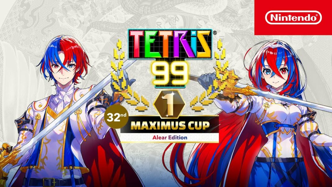 Tetris 99 Fire Emblem Engage Maximus Cup release date announced, Alear Edition coming March 24 for a limited time for Nintendo Switch.