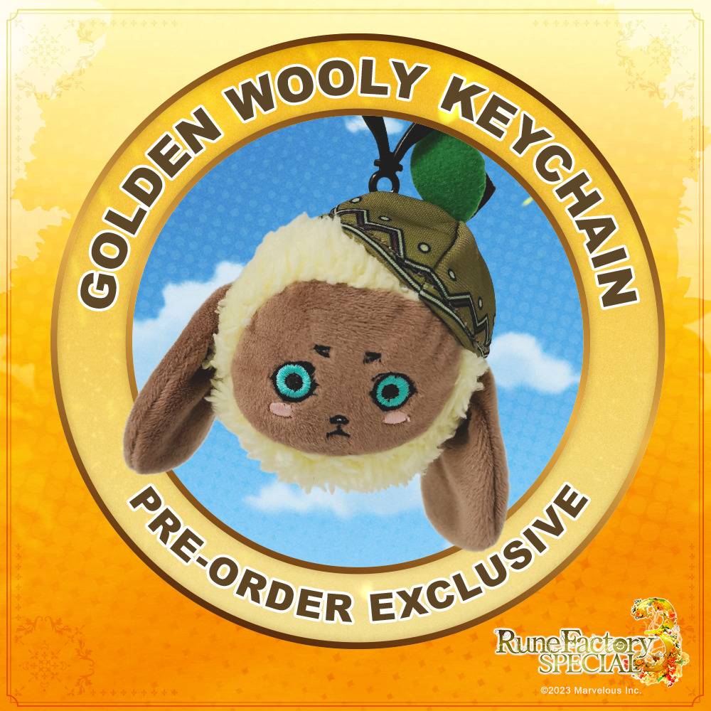 Rune factory 3 special keychain preorder golden wooly